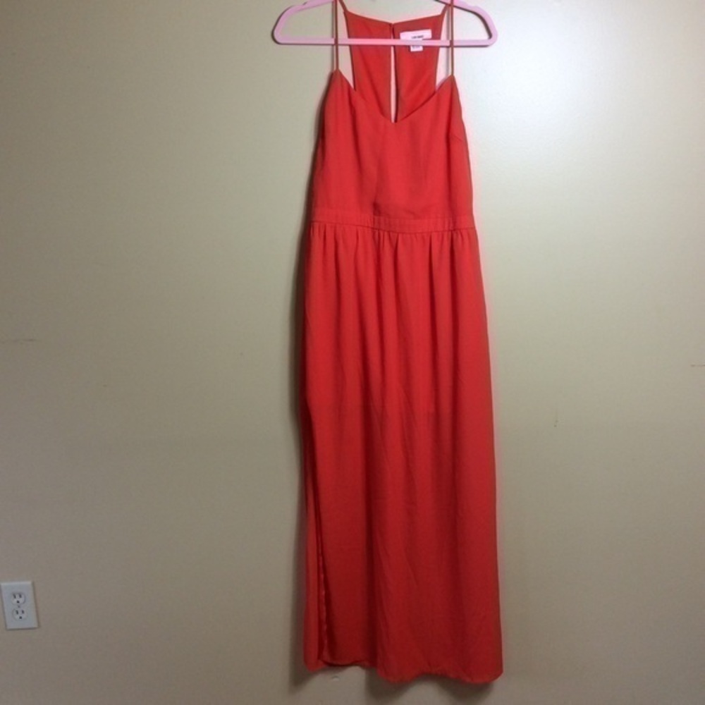Sans Souci racerback cut out orange dress. Large.